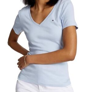 Tommy Hilfiger V-Neck T-Shirt light blue